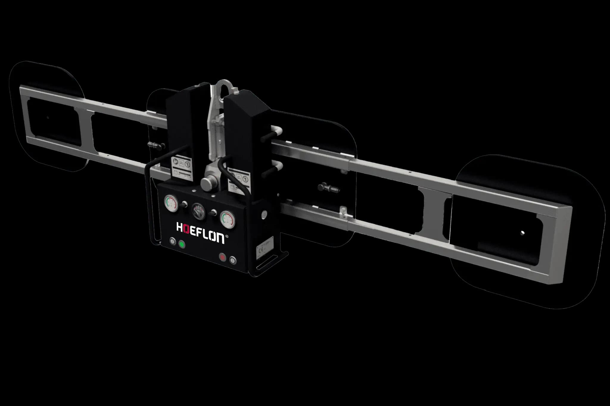 Hoeflon CX5-L met vacuüm grijper voor horizontale objecten.