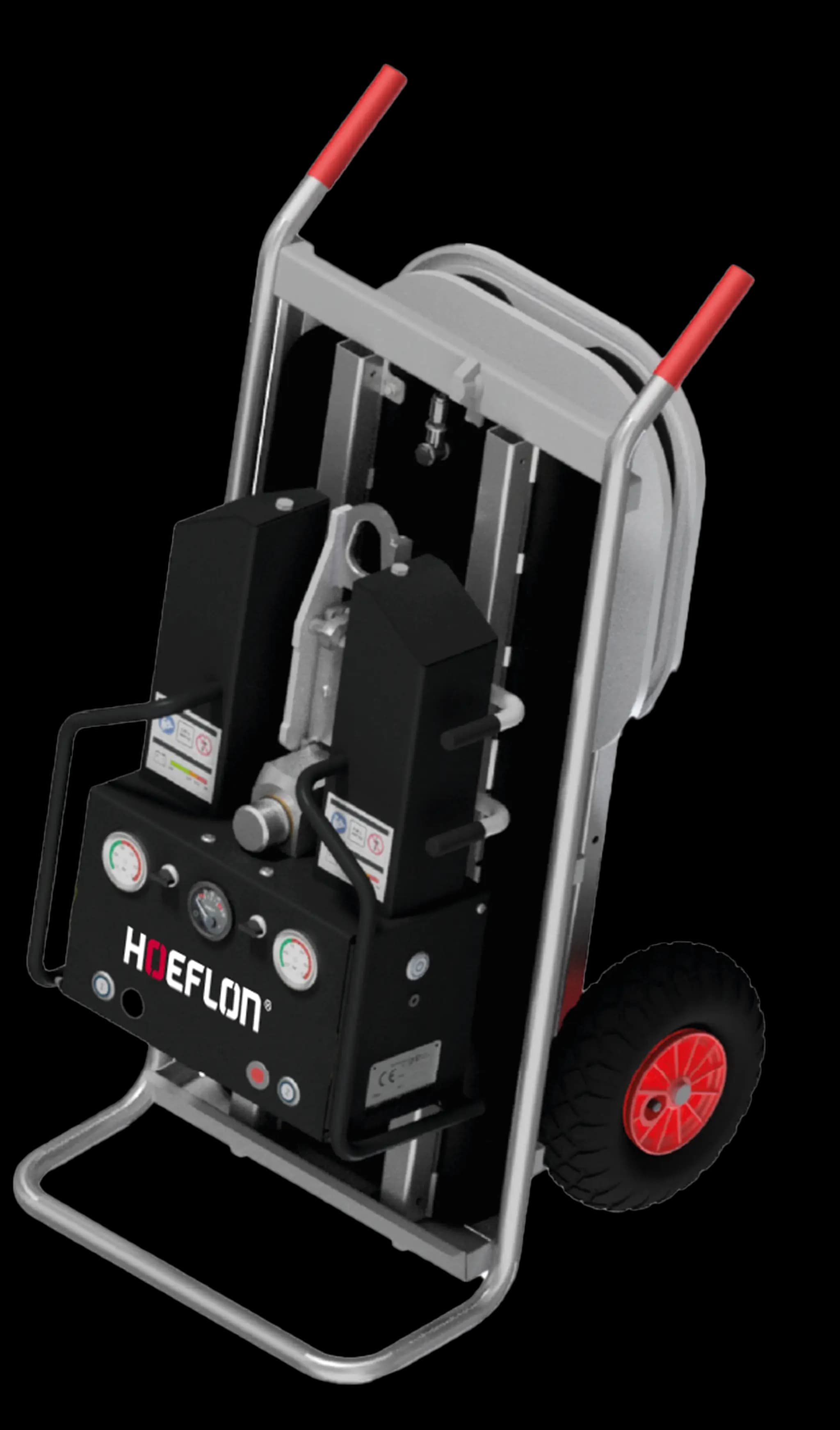 Hoeflon CX5-L met transportkar.