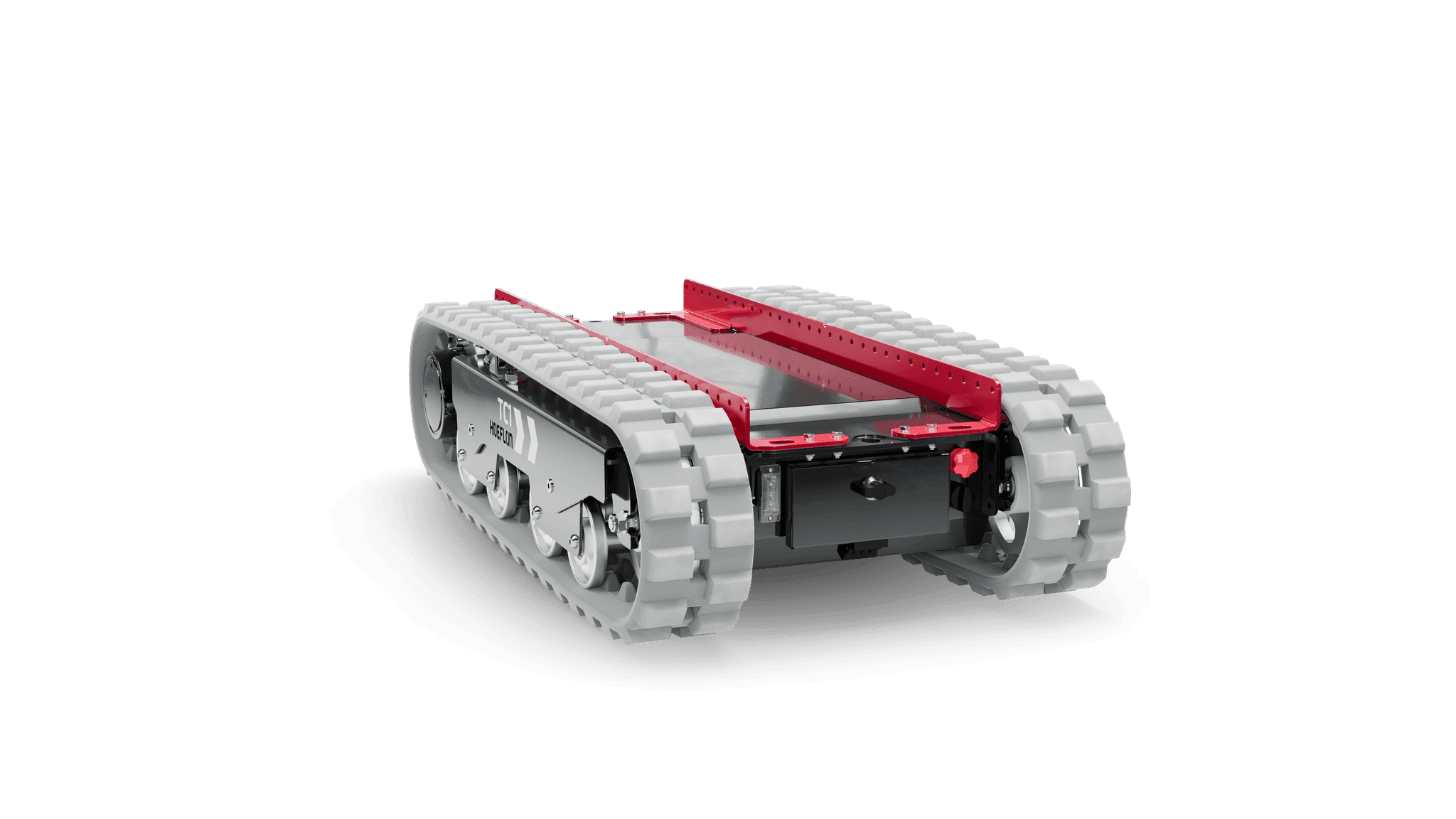 TC1 rupsvoertuig met open platform.