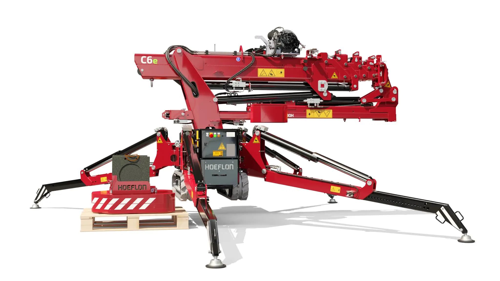 Afbeelding van de Hoeflon C6e met afneembaar contragewicht.